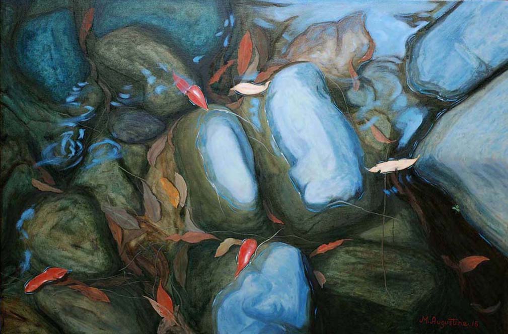 Above and below 61x91cm $3000